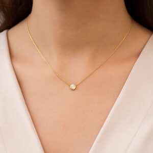 Collier, Gelbgold 585, Goldschmuck, Halskette, Brillantschmuck, Brillant, Neuötting, Altötting, Weißgoldschmuck, Geschenk