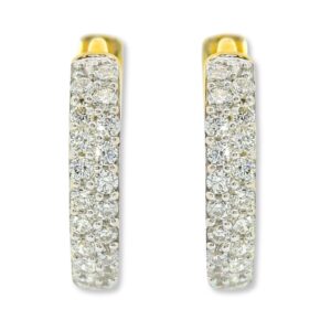 Creolen, Ohrringe, Gelbgold 333, Ohrschmuck, Goldschmuck, Goldwerkstatt Schmuck und Trauringe, Neuötting, Altötting, Zirkonia