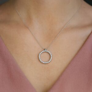 Collier, Weißgold 585, Goldschmuck, Halskette, Brillantschmuck, Brillant, Neuötting, Altötting, Weißgoldschmuck, Geschenk