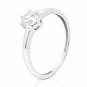 Ring, Verlobungsring, Goldring, Weißgold, Zirkonia, Goldschmuck, Goldwerkstatt, Schmuck und Trauringe, Neuötting, Altötting