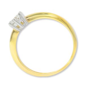 Ring, Verlobungsring, Goldring, Gelbgold, Zirkonia, Goldschmuck, Goldwerkstatt, Schmuck und Trauringe, Neuötting, Altötting
