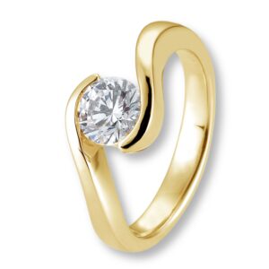 Verlobungsring, Swing, Weißgold, Gelbgold, Roségold, Solitärring, 4er Krappe, Heiratsantrag, Brillant, Goldwerkstatt, Schmuck & Trauringe, Neuötting, Mühldorf am Inn, Verlobung, Diamantring