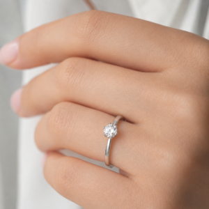 Ring Weißgold 333 mit Zirkonia – Bild 2