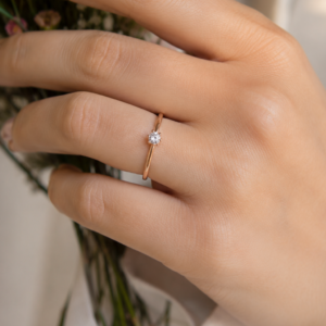 Verlobungsring Solitär 0,15ct – Bild 4