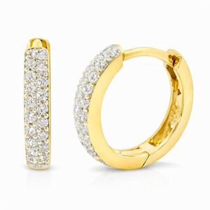 Creolen, Ohrringe, Gelbgold 333, Ohrschmuck, Goldschmuck, Goldwerkstatt Schmuck und Trauringe, Neuötting, Altötting, Zirkonia