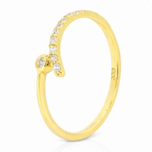 Ring, Verlobungsring, Goldring, Gelbgold, Zirkonia, Goldschmuck, Goldwerkstatt, Schmuck und Trauringe, Neuötting, Altötting