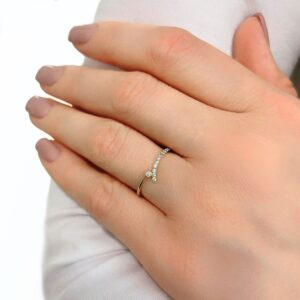 Ring Gelbgold 333 mit Zirkonia – Bild 2