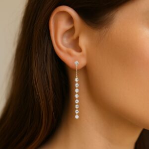 Ohrhänger, Gelbgold 750, Topas, Brillantschmuck, Goldschmuck, Ohrschmuck, Goldwerkstatt Schmuck und Trauringe, Neuötting, Altötting