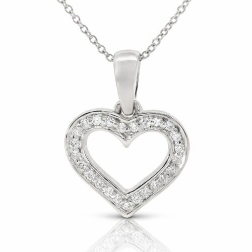 Anhänger, Weißgold 585, Goldschmuck, Halskette, Brillantschmuck, Brillant, Neuötting, Altötting, Weißgoldschmuck, Geschenk, Herzanhänger