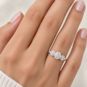 Ring Weißgold 585 mit Brillanten 0,12ct – Bild 2