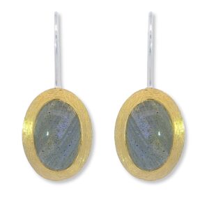 Ohrhänger, Ohrringe, Silber 925, vergoldet, Labradorit, Silberschmuck, Goldwerkstatt Schmuck & Trauringe, Neuötting, Altötting