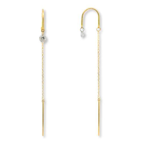 Ohrhänger, Gelbgold 750, Brillanten, Brillantschmuck, Goldschmuck, Ohrschmuck, Goldwerkstatt Schmuck und Trauringe, Neuötting, Altötting