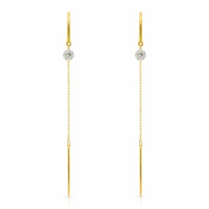 Ohrhänger, Gelbgold 750, Brillanten, Brillantschmuck, Goldschmuck, Ohrschmuck, Goldwerkstatt Schmuck und Trauringe, Neuötting, Altötting