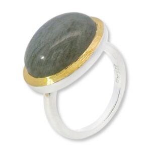 Ring, Silber 925, vergoldet, Labradorit, Schmuck, Silberschmuck, Goldwerkstatt Schmuck und Trauringe, Neuötting, Altötting, Geschenk, Lieblingsmensch