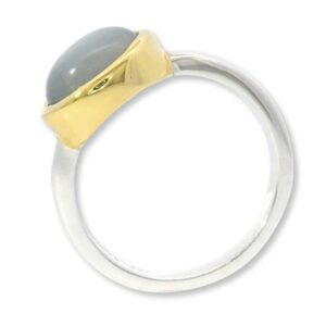 Ring, Silber 925, vergoldet, Mondstein, Schmuck, Silberschmuck, Goldwerkstatt Schmuck und Trauringe, Neuötting, Altötting, Geschenk, Lieblingsmensch