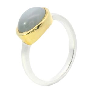 Ring, Silber 925, vergoldet, Mondstein, Schmuck, Silberschmuck, Goldwerkstatt Schmuck und Trauringe, Neuötting, Altötting, Geschenk, Lieblingsmensch
