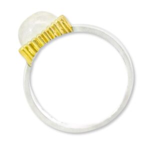 Ring, Silber 925, vergoldet, Mondstein, Schmuck, Silberschmuck, Goldwerkstatt Schmuck und Trauringe, Neuötting, Altötting, Geschenk, Lieblingsmensch