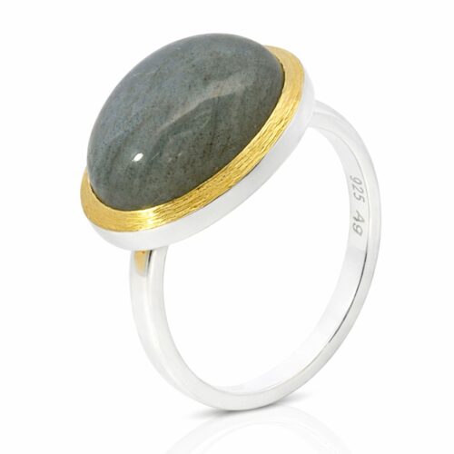 Ring, Silber 925, vergoldet, Labradorit, Schmuck, Silberschmuck, Goldwerkstatt Schmuck und Trauringe, Neuötting, Altötting, Geschenk, Lieblingsmensch