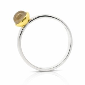 Ring Silber 925 mit Goldrutilquarz – Bild 2
