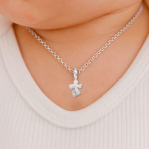 Anhänger, Schutzengel, Taufschmuck, Silber 925, Taufgeschenk, Halskette, Zirkonia, Neuötting, Goldwerkstatt Schmuck & Trauringe