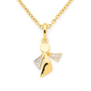 Anhänger, Taufe, Kommunion, Taufschmuck, Gelbgold 333, Taufgeschenk, Halskette, Zirkonia, Neuötting, Goldwerkstatt Schmuck & Trauringe