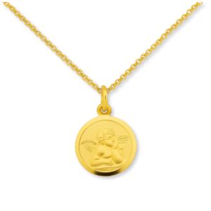 Anhänger, Taufe, Kommunion, Taufschmuck, Gelbgold 333, Taufgeschenk, Halskette, Zirkonia, Neuötting, Goldwerkstatt Schmuck & Trauringe