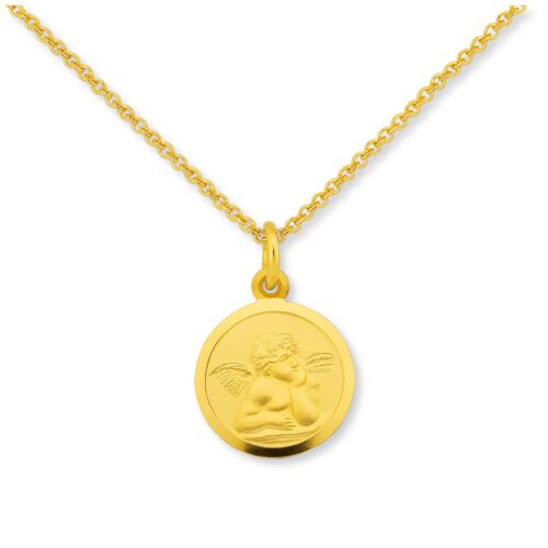 Anhänger, Taufe, Kommunion, Taufschmuck, Gelbgold 333, Taufgeschenk, Halskette, Zirkonia, Neuötting, Goldwerkstatt Schmuck & Trauringe