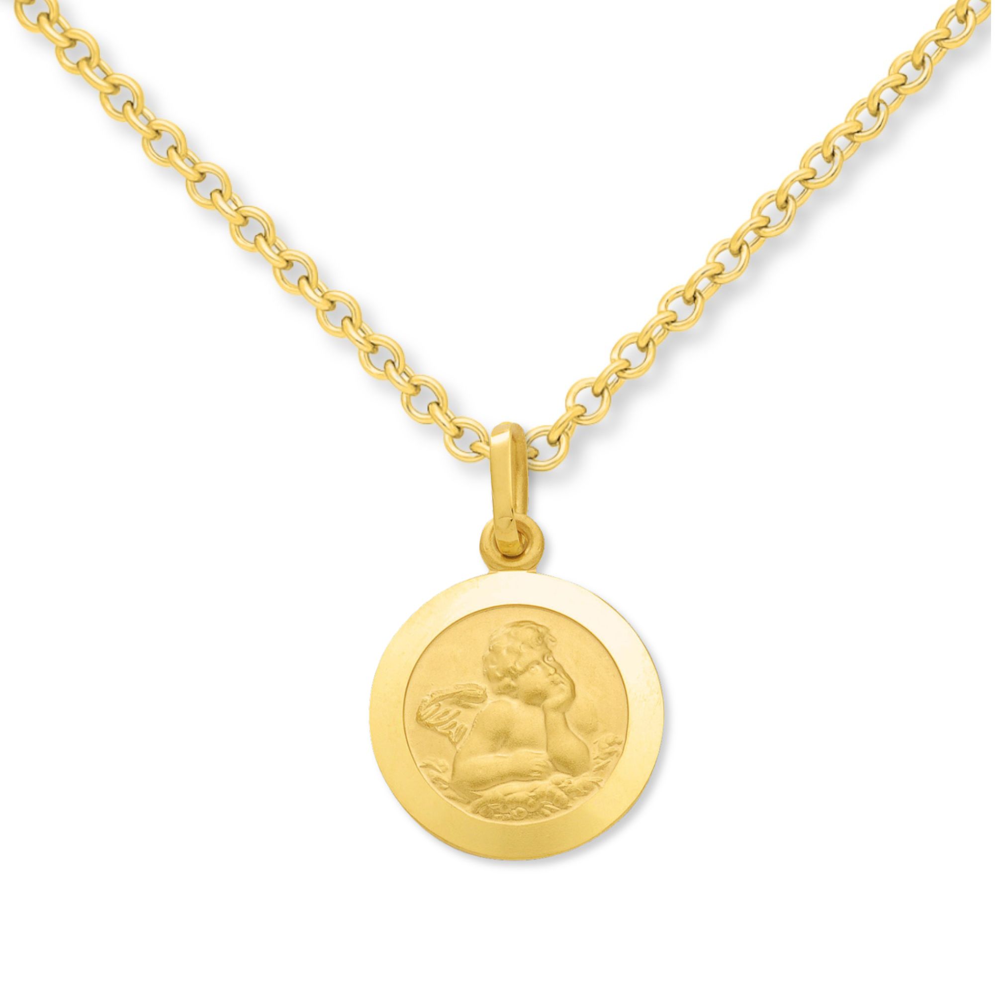 Anhänger, Taufe, Kommunion, Taufschmuck, Gelbgold 333, Taufgeschenk, Halskette, Zirkonia, Neuötting, Goldwerkstatt Schmuck & Trauringe