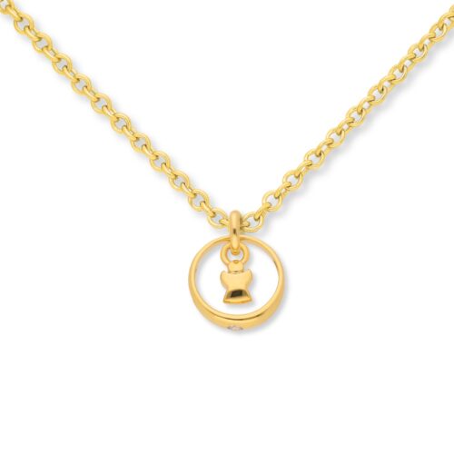 Anhänger, Taufring, Schutzengel, Taufschmuck, Gelbgold 333, Taufgeschenk, Halskette, Zirkonia, Neuötting, Goldwerkstatt Schmuck & Trauringe