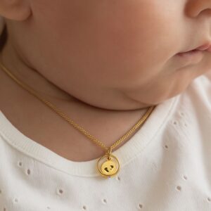 Anhänger, Taufring, Schutzengel, Taufschmuck, Gelbgold 333, Taufgeschenk, Halskette, Zirkonia, Neuötting, Goldwerkstatt Schmuck & Trauringe