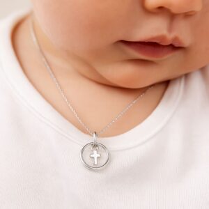 Anhänger, Taufring, Taufschmuck, Silber 925, Taufgeschenk, Halskette, Zirkonia, Neuötting, Goldwerkstatt Schmuck & Trauringe