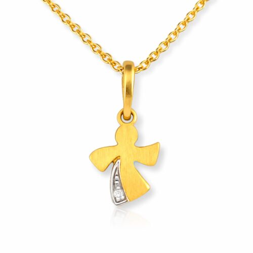 Anhänger, Taufe, Kommunion, Taufschmuck, Gelbgold 333, Taufgeschenk, Halskette, Zirkonia, Neuötting, Goldwerkstatt Schmuck & Trauringe