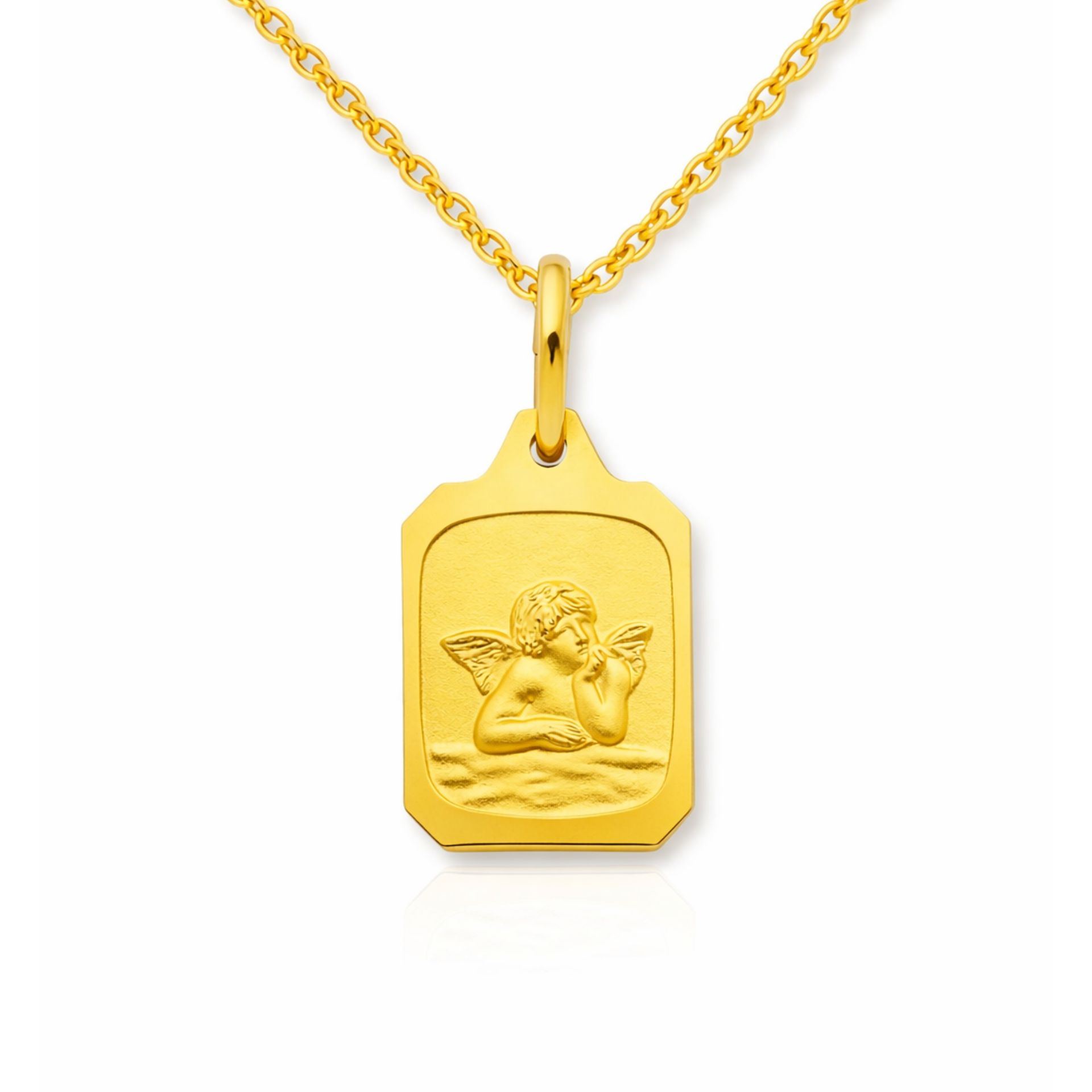 online -Schutzengel Anhänger 18400063 Gelbgold 333 114€-1 Anhänger, Taufe, Kommunion, Taufschmuck, Gelbgold 333, Taufgeschenk, Halskette, Zirkonia, Neuötting, Goldwerkstatt Schmuck & Trauringe