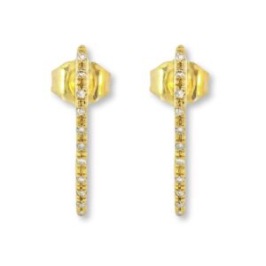 Ohrstecker Gelbgold 750 mit Brillanten – Bild 2