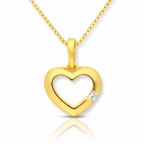 Anhänger, Gelbgold 333, Zirkonia, Halskette, Schmuckanhänger, Goldwerkstatt, Schmuck und Trauringe, Neuötting, Altötting