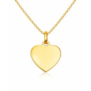 Anhänger, Gelbgold 333, Gravurschmuck, Halskette, Schmuckanhänger, Goldwerkstatt, Schmuck und Trauringe, Neuötting, Altötting, Herzanhänger