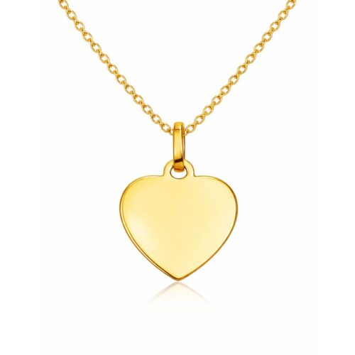 Anhänger, Gelbgold 333, Gravurschmuck, Halskette, Schmuckanhänger, Goldwerkstatt, Schmuck und Trauringe, Neuötting, Altötting, Herzanhänger