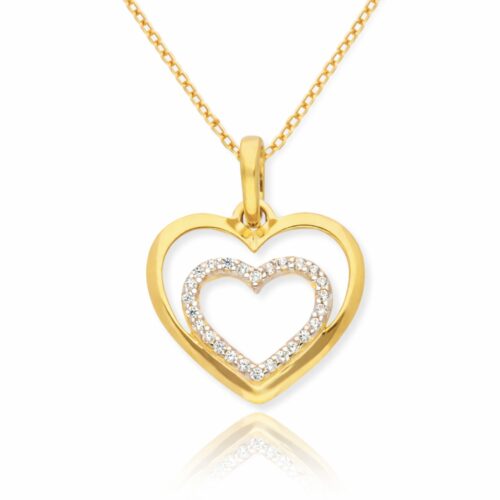 Anhänger, Gelbgold 333, Zirkonia, Halskette, Schmuckanhänger, Goldwerkstatt, Schmuck und Trauringe, Neuötting, Altötting