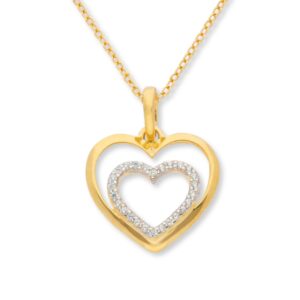 Anhänger, Gelbgold 333, Zirkonia, Halskette, Schmuckanhänger, Goldwerkstatt, Schmuck und Trauringe, Neuötting, Altötting