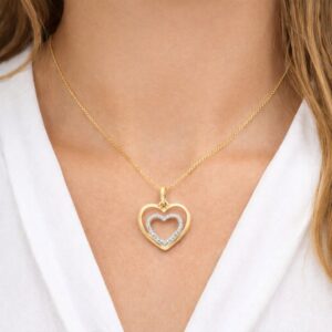 Anhänger, Gelbgold 333, Zirkonia, Halskette, Schmuckanhänger, Goldwerkstatt, Schmuck und Trauringe, Neuötting, Altötting