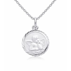 Anhänger, Schutzengel, Taufschmuck, Silber 925, Taufgeschenk, Halskette, Zirkonia, Neuötting, Goldwerkstatt Schmuck & Trauringe