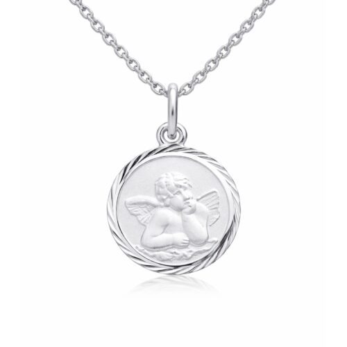Anhänger, Schutzengel, Taufschmuck, Silber 925, Taufgeschenk, Halskette, Zirkonia, Neuötting, Goldwerkstatt Schmuck & Trauringe