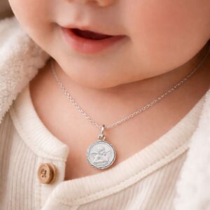 Anhänger, Schutzengel, Taufschmuck, Silber 925, Taufgeschenk, Halskette, Zirkonia, Neuötting, Goldwerkstatt Schmuck & Trauringe