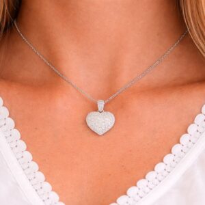 Anhänger, Herzanhänger, Silber 925, Zirkonia, Geschenk, Silberschmuck, Silberanhänger, Neuötting, Altötting, Goldwerkstatt Schmuck und Trauringe