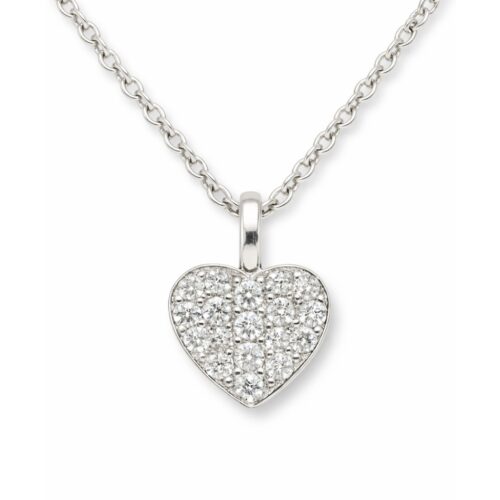 Anhänger, Herzanhänger, Silber 925, Zirkonia, Geschenk, Silberschmuck, Silberanhänger, Neuötting, Altötting, Goldwerkstatt Schmuck und Trauringe