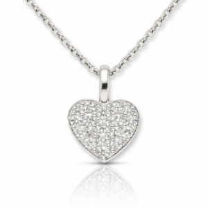 Anhänger, Herzanhänger, Silber 925, Zirkonia, Geschenk, Silberschmuck, Silberanhänger, Neuötting, Altötting, Goldwerkstatt Schmuck und Trauringe