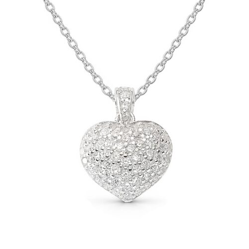 Anhänger, Herzanhänger, Silber 925, Zirkonia, Geschenk, Silberschmuck, Silberanhänger, Neuötting, Altötting, Goldwerkstatt Schmuck und Trauringe