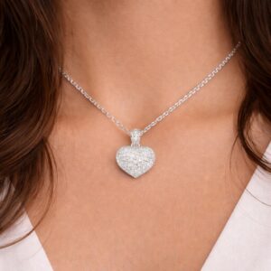 Anhänger, Herzanhänger, Silber 925, Zirkonia, Geschenk, Silberschmuck, Silberanhänger, Neuötting, Altötting, Goldwerkstatt Schmuck und Trauringe