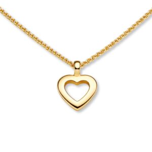 Collier, Gelbgold 333, Goldschmuck, Halskette mit Herz, Herz, Schmuck, Geschenk, Goldwerkstatt, Schmuck und Trauringe