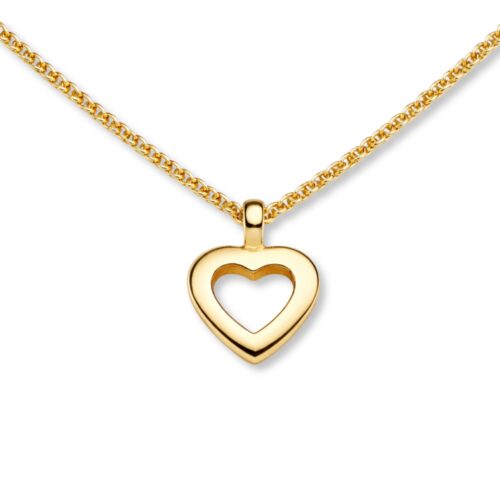 Collier, Gelbgold 333, Goldschmuck, Halskette mit Herz, Herz, Schmuck, Geschenk, Goldwerkstatt, Schmuck und Trauringe